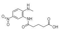 Glutaric acid-2-methylamino-5-nitromonoanilide  91644-13-2